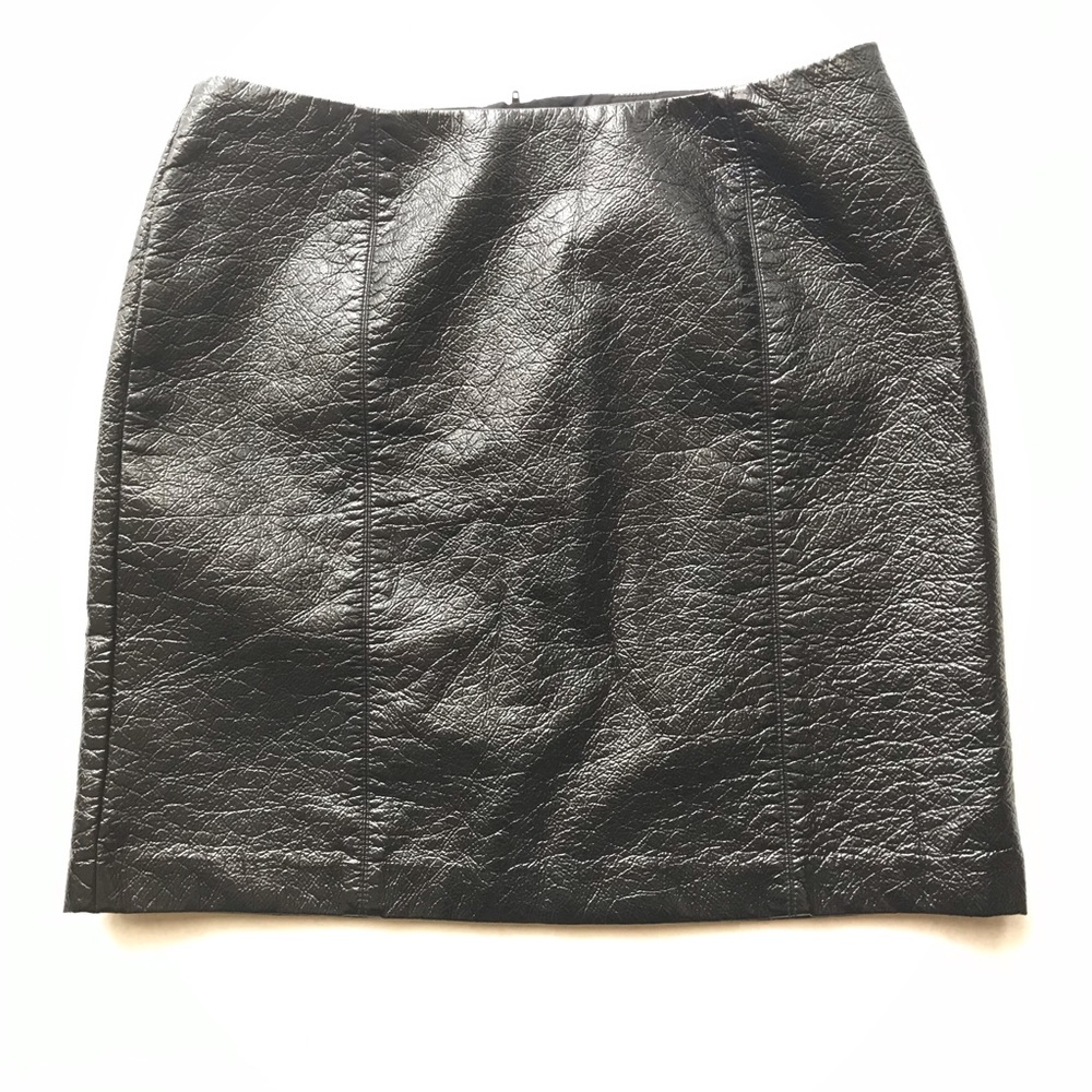 H&M Faux Leather Mini Skirt